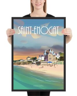 Affiche de la Plage de Saint-Enogat