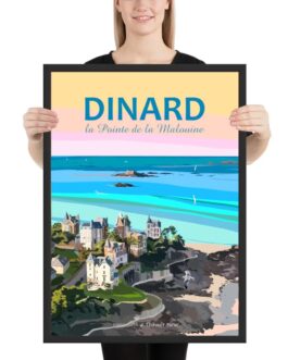 Affiche de Dinard, la Pointe de la Malouine