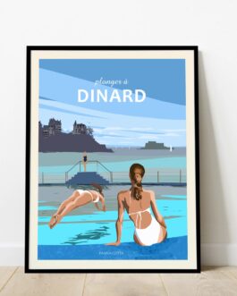 Affiche de Dinard. Plonger à Dinard