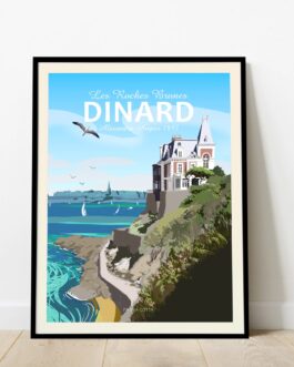 Affiche de Dinard, la villa les Roches Brunes