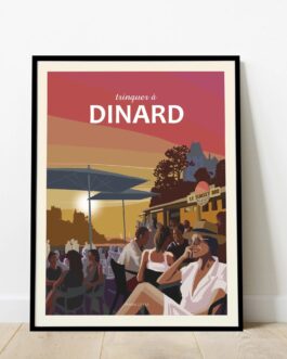 Affiche de Dinard, Trinquer à Dinard (Le Sunset)
