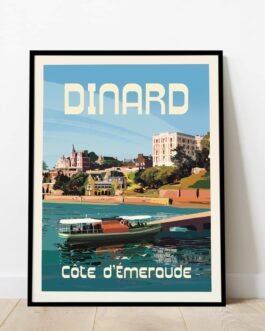 Affiche de Dinard, les Vedettes Vertes, 45×60 ou 50×70 cm