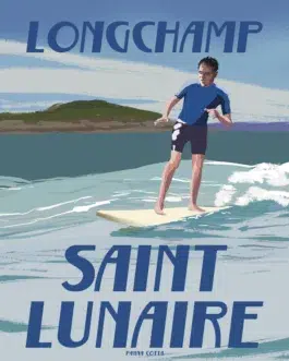 Affiche d’un surfeur à Longchamp
