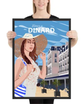 Affiche de Dinard, flâner à Dinard – Livraison gratuite