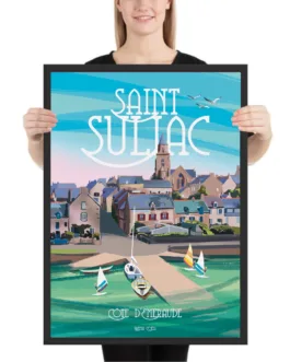 Affiche de Saint-Suliac, livraison gratuite