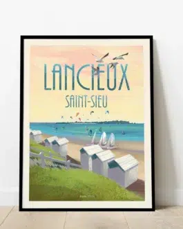 Affiche de Lancieux, la plage de Saint-Sieu, Livraison gratuite