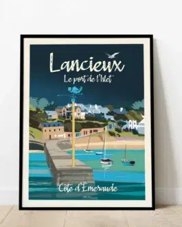 Affiche du port de l’Islet à Lancieux, livraison gratuite