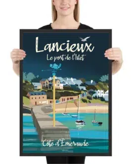 Affiche du port de l’Islet à Lancieux, livraison gratuite