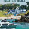 Affiche Vintage COMPAGNIE CORSAIRE- Chausey – Image 2