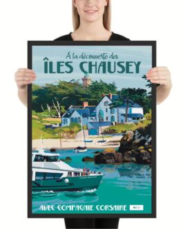 Affiche Vintage COMPAGNIE CORSAIRE- Chausey