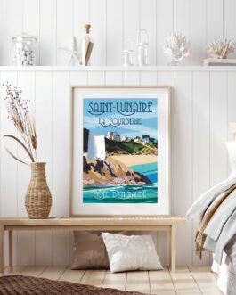 Affiche de Saint-Lunaire, la plage de la Fourberie.