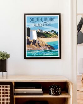 Affiche de Saint-Lunaire, la plage de la Fourberie.